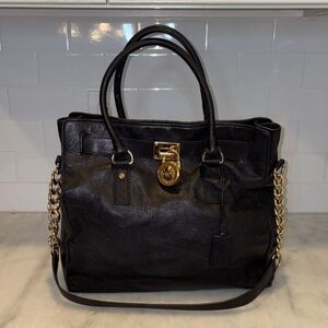 Michael Kors Bag Purse Handbag Leather XL Hamilton Convertible Tote Shoulder Bag